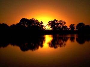 Sonnenuntergang am Murray River